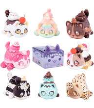 Load image into Gallery viewer, Aphmau Ice Cream Litter 8 MeeMeows Mystery 6 Inch Plush collection, featuring vibrant ice cream-themed plush cats including Chocolate, Vanilla, and more.