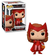 Load image into Gallery viewer, Marvel WandaVision Halloween Wanda Pop! Vinyl Figure in costume with window box display.