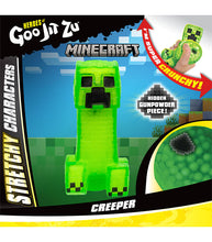 Load image into Gallery viewer, Goo Jit Zu Minecraft Creeper stretchy action figure with gooey insides.
