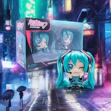 Load image into Gallery viewer, Hatsune Miku Collectible Twin Figure Pack with iconic twin-tailed design in vibrant colors.