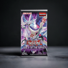 Load image into Gallery viewer, Yu-Gi-Oh! Rage Of The Abyss Booster Pack on dark background.