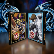 Load image into Gallery viewer, Yu-Gi-Oh! 25th Anniversary Yugi & Kaiba Duelist Portfolio with iconic artwork.