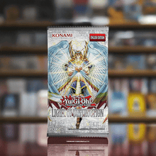 Load image into Gallery viewer, Yu-Gi-Oh! Light Of Destruction Booster Reprint Unlimited Edition box on reflective surface.