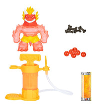 Load image into Gallery viewer, Heroes of Goo Jit Zu Hero Creator Blazagon kit components and customizable figure.