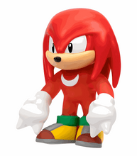 Load image into Gallery viewer, Goo Jit Zu Sonic Glow Surge - Knuckles figure glowing in the dark with stretchy abilities.