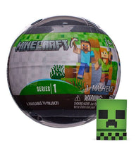 Load image into Gallery viewer, Mash'ems Minecraft Series 1 collectible capsule with Creeper toy.