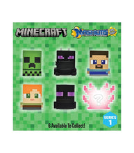 Load image into Gallery viewer, Mash'ems Minecraft Series 1 collectible figures, featuring mystery capsules with iconic Minecraft characters.