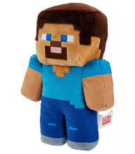 Load image into Gallery viewer, Minecraft 8" Steve Plush toy, super soft, high-quality, for ages 3+.