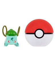 Load image into Gallery viewer, Pokemon Clip 'N' Go Bulbasaur figure with Poké Ball set.