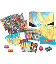 Load image into Gallery viewer, Pokemon TCG Scarlet & Violet Paradox Rift Elite Trainer Box - Iron Bundle with cards, sleeves, dice, and accessories.
