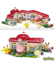 Load image into Gallery viewer, MEGA Pokemon Forest Pokemon Center open and closed