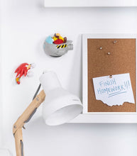 Load image into Gallery viewer, Sonic The Hedgehog Comic Ons wall decor with Knuckles and Dr. Eggman figures and decals.