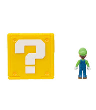 Load image into Gallery viewer, Luigi Mini Figure with Question Block