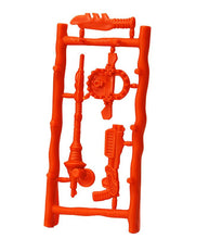 Load image into Gallery viewer, Teenage Mutant Ninja Turtles Movie Leatherhead action figure weapons rack.