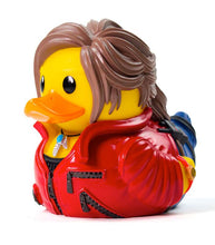 Load image into Gallery viewer, TUBBZ Resident Evil Claire Redfield collectible duck in cosplay attire.