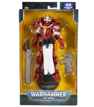 Load image into Gallery viewer, Warhammer 40k Adepta Sorority Sister of Battle 18cm figure in red and black power armor.