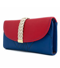 Load image into Gallery viewer, Loungefly DC Comics Wonder Woman Lasso Wallet/Purse with faux leather, 3D die-cut flap, and printed lining.