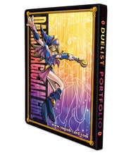 Load image into Gallery viewer, Yu-Gi-Oh! Dark Magician Girl 9-Pocket Duelist Portfolio featuring card slots and vibrant artwork.