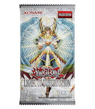 Load image into Gallery viewer, Yu-Gi-Oh! Light Of Destruction Booster Reprint Unlimited Edition booster pack featuring powerful Lightsworn artwork.
