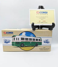 Load image into Gallery viewer, Corgi Weymann Single Deck Bus Dundee Corporation die-cast model with certificate.