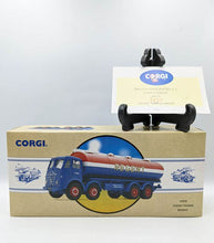 Load image into Gallery viewer, Corgi Foden Tanker Regent die-cast model with box and certificate.