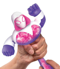 Load image into Gallery viewer, Goo Jit Zu - Ghost Spider toy being stretched, featuring gooey texture and water beads.