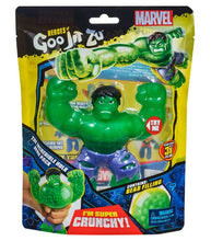 Load image into Gallery viewer, Heroes of Goo Jit Zu Incredible Hulk toy, stretchy and squishy Goo Jit Zu superhero for ages 4+.