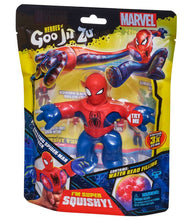 Load image into Gallery viewer, Heroes of Goo Jit Zu The Amazing Spider-Man action figure in packaging, showcasing stretchable and squishy features.