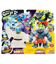 Load image into Gallery viewer, Heroes of Goo Jit Zu Glow Shifters Versus Pack featuring Ultraglow Tyro and Shadowclaw Rock Jaw action figures in packaging.