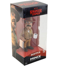 Load image into Gallery viewer, Stranger Things Hopper Minix collectible figure in box, 5 inches tall, hyper-stylized vinyl.