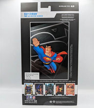 Load image into Gallery viewer, DC Multiverse Animated Superman action figure packaging, featuring classic Superman artwork and collectibles.