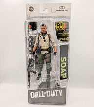 Load image into Gallery viewer, Call of Duty Soap action figure in packaging with accessories.