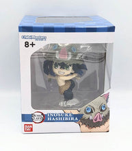 Load image into Gallery viewer, Chibi Masters Demon Slayer Inosuke Hashibira collectible figure in display box.