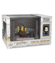 Load image into Gallery viewer, Mini Moments Potions Class featuring Professor Snape Funko Pop set in packaging.
