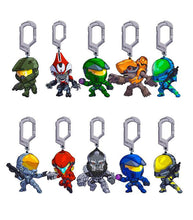 Load image into Gallery viewer, Halo 3D Hangers featuring popular characters from the Halo franchise, usable as backpack clips, keychains, or collectibles.