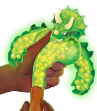 Load image into Gallery viewer, Goo Jit Zu Glow Shifters Tritops toy, glowing, stretchy, squishy, water beads.