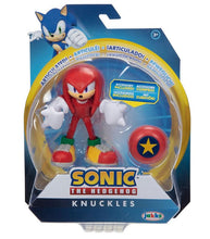 Load image into Gallery viewer, Hedgehog Knuckles Figure with Star Spring in display packaging.