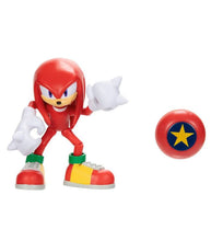 Load image into Gallery viewer, Hedgehog Knuckles figure with Star Spring accessory, detailed and poseable, perfect Sonic fan gift.
