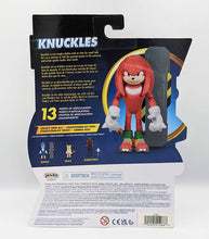 Load image into Gallery viewer, Sonic The Hedgehog 2 The Movie Knuckles 4 Inch Figure back of pack
