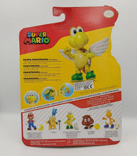 Load image into Gallery viewer, Super Mario Koopa Paratroopa 4 Inch Figure back of the pack