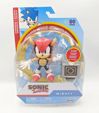 Load image into Gallery viewer, Mighty 4 Inch Figure in packaging with Rings TV accessory, Sonic the Hedgehog series.