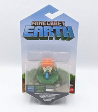 Load image into Gallery viewer, Minecraft Earth Attacking Alex mini figure collectible in packaging.