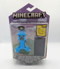 Load image into Gallery viewer, Minecraft Portal Action Figure - Charged Creeper with accessories and portal piece in packaging.