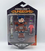 Load image into Gallery viewer, Minecraft Dungeons Action Figure - Hex with accessories in packaging.