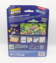Load image into Gallery viewer, Nanobytes 5 Pack Blue Drink Set packaging with Byte World digital game feature.