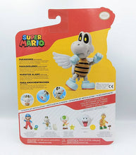 Load image into Gallery viewer, Super Mario Parabones 4 Inch Figure packaging with character details and articulation features.