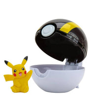 Load image into Gallery viewer, Poké Ball toy set featuring Pikachu and Great Ball for kids.