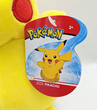 Load image into Gallery viewer, Pikachu 8-inch plush Pokemon toy with tag for collectors and fans.