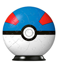 Load image into Gallery viewer, Pokemon Great Ball 54 Piece 3D Puzzle, sturdy plastic, assembled model.