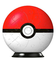 Load image into Gallery viewer, Pokemon Poke Ball 54 Piece 3D Puzzle on Stand